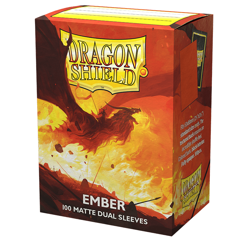 DRAGON SHIELD EMBER SLEEVES STANDARD SIZE MATTE DUAL (100Un)