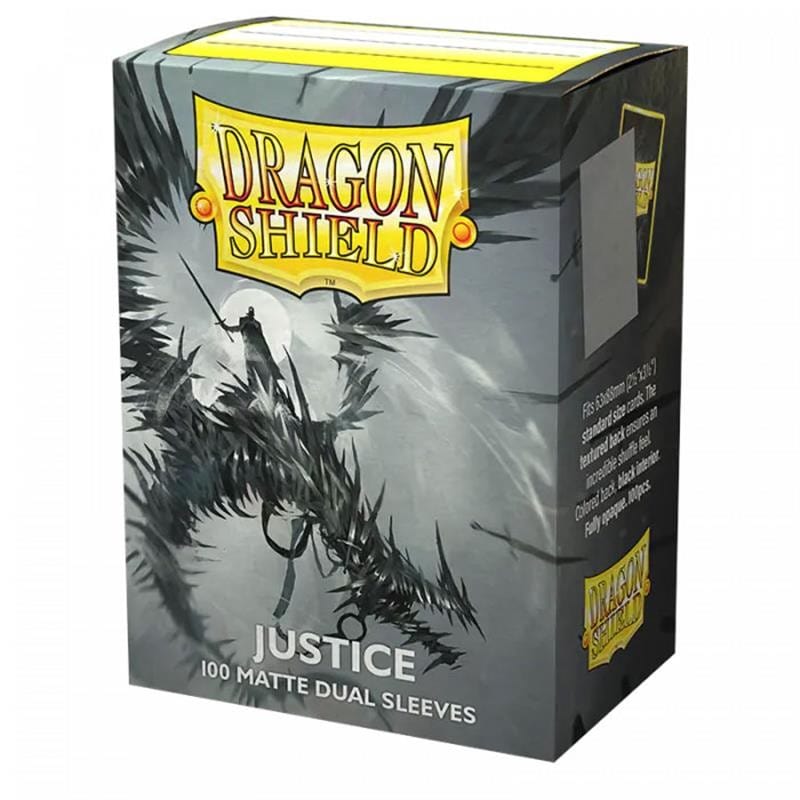 DRAGON SHIELD JUSTICE SLEEVES STANDARD SIZE MATTE DUAL (100Un)