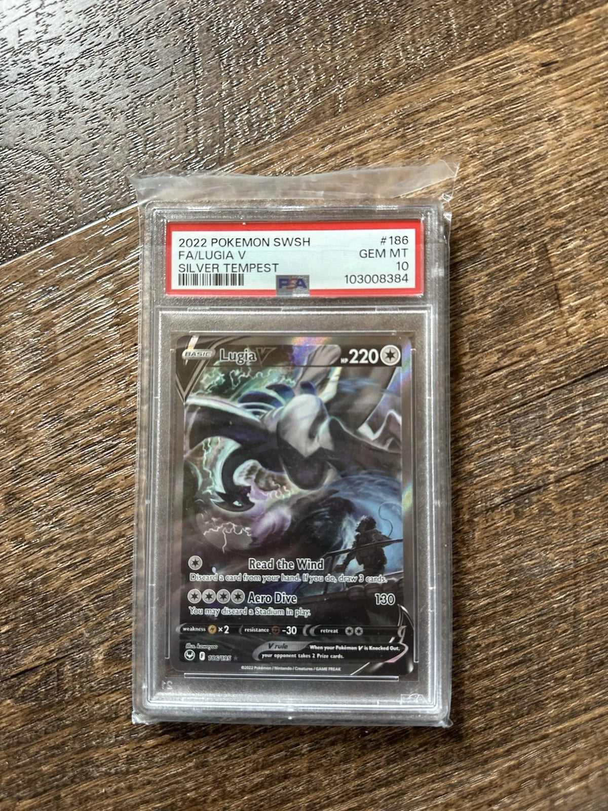 Lugia V 186/195 (Psa 10)