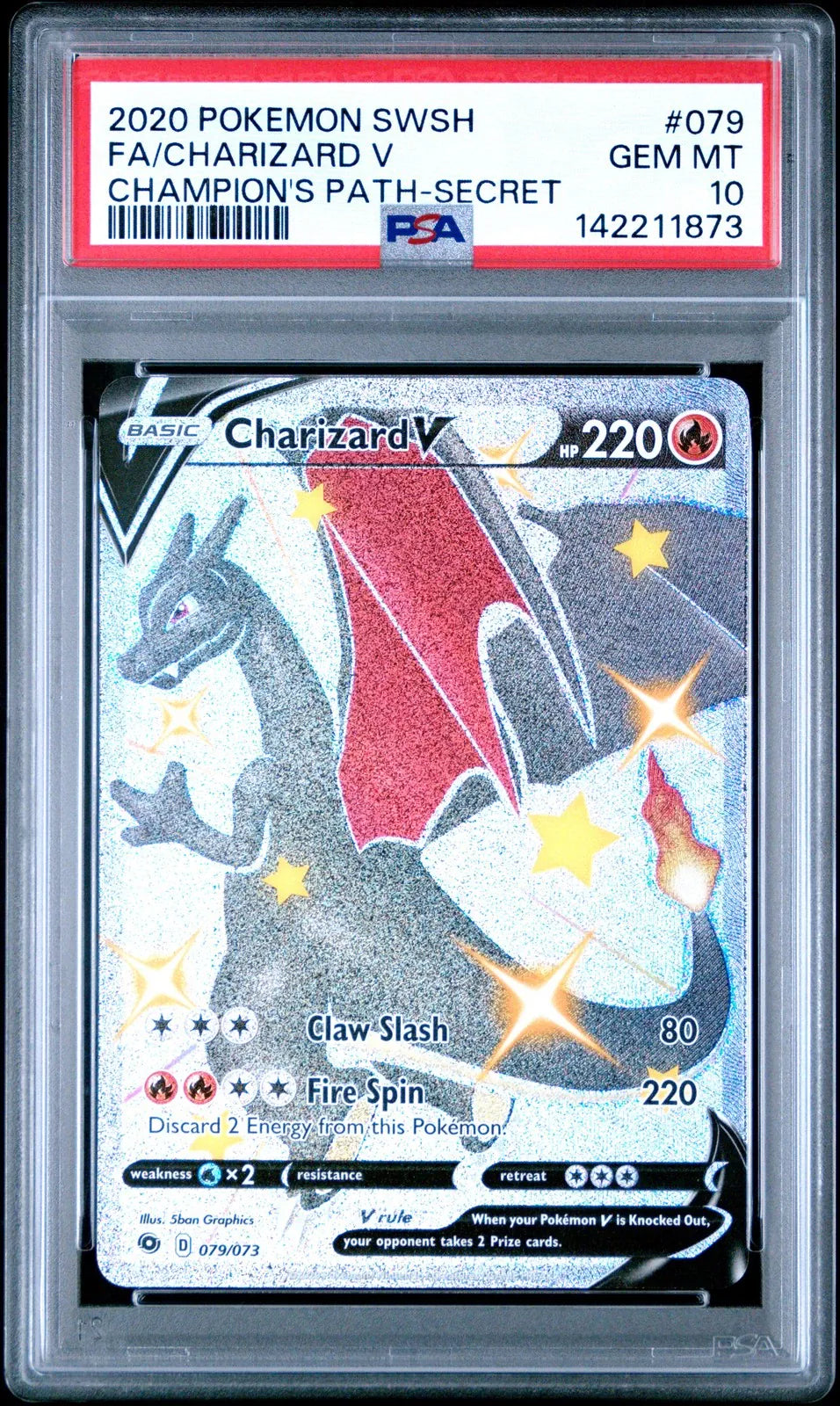Charizard V #79 Pokemon Champion's Path (Psa 10) – Afkstore.cl
