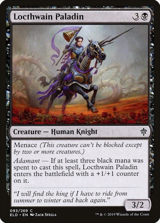 Throne of Eldraine: Locthwain Paladin C093