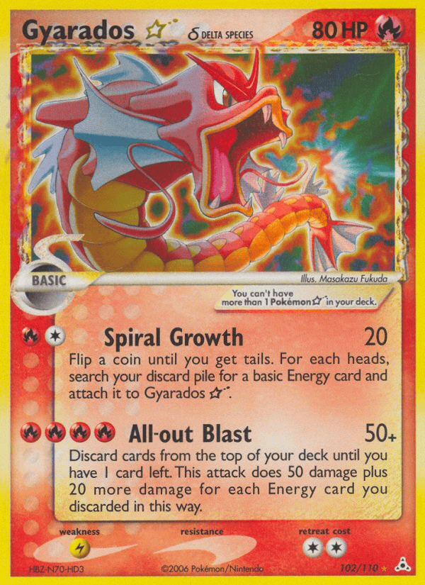 Gyarados Gold Star (Delta Species) 102/110
