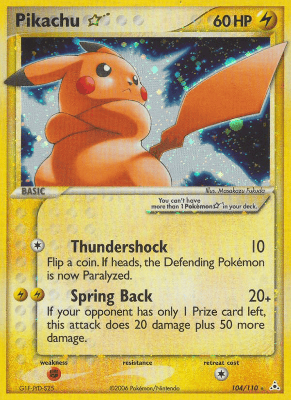 Pikachu [Gold Star] 104/110