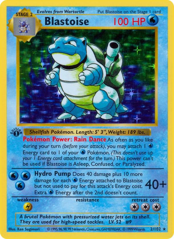 Blastoise - Base Set 2/102 First Edition (Español)