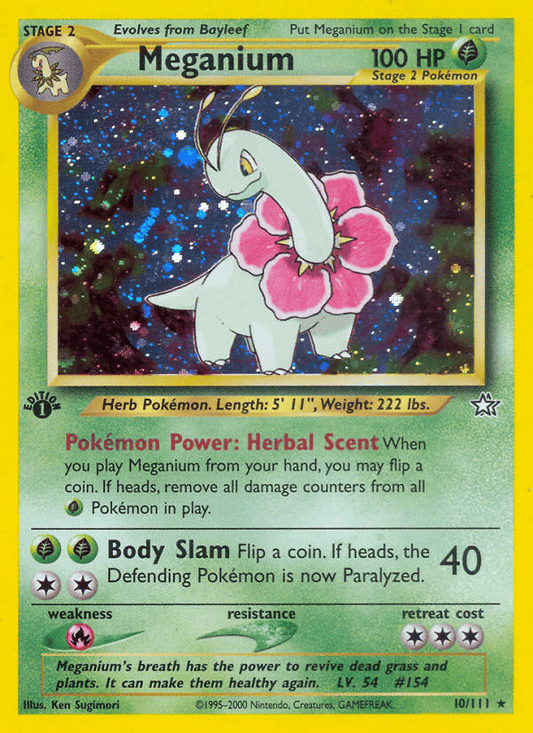 Meganium (10) (First Edition)
