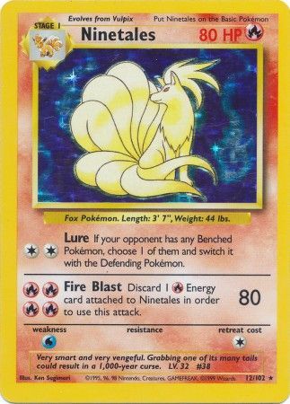 Ninetales - Base Set (BS) 012/102