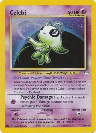 Celebi 3/64 Pokemon Neo Revelation