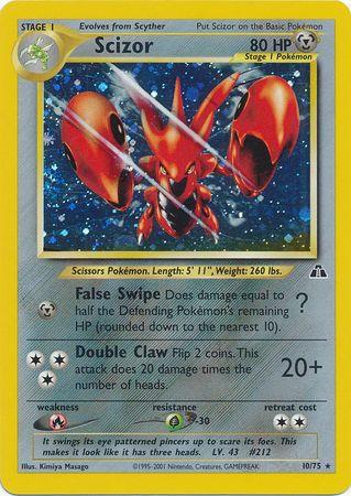 Scizor 10/75 Pokemon Neo Discovery