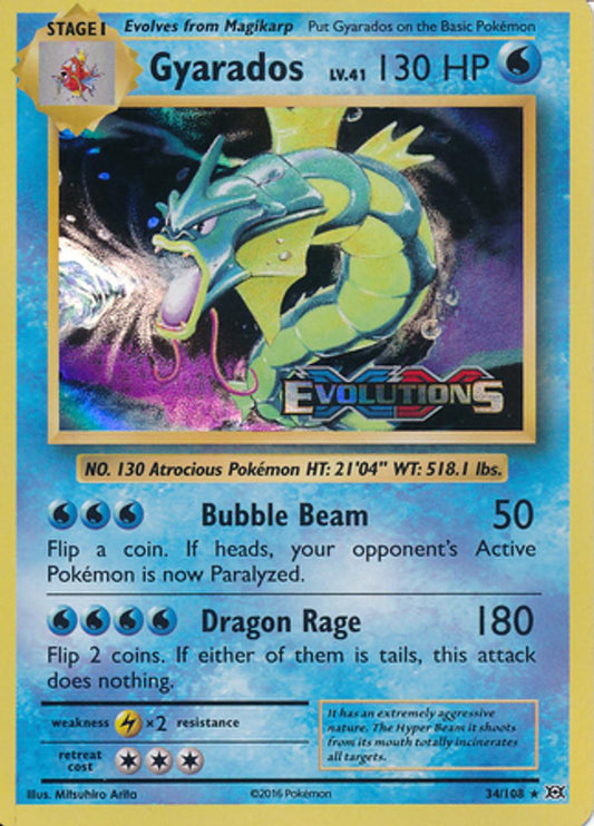 Gyarados (XY Evolutions Prerelease) 34/108