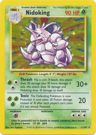 Nidoking 11/102 - Base Set (BS)