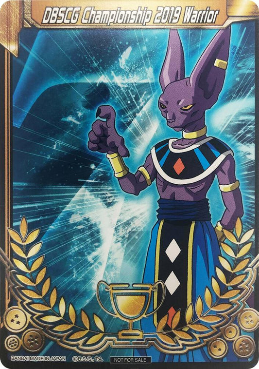 DBSCG Championship 2019 Warrior (Merit Card) - Universe 7 "Beerus"
