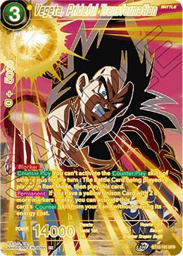 Vegeta, Prideful Transformation (SPR) BT10-105