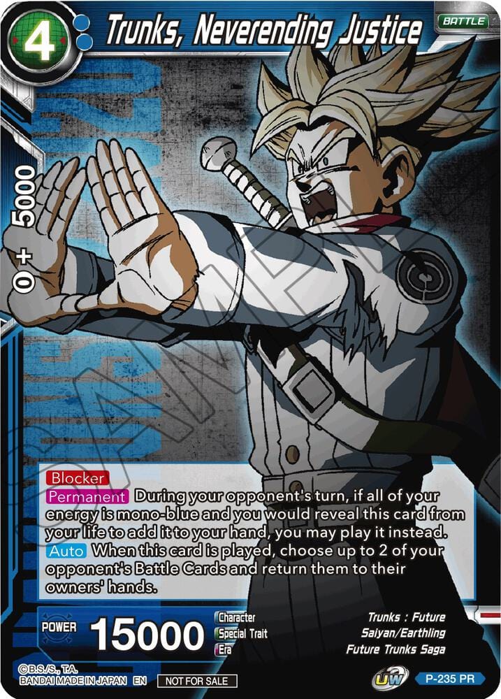 Trunks, Neverending Justice