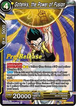 Gotenks, the Power of Fusion - Rise of the Unison Warrior Pre-Release