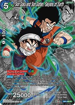 Son Goku and Son Gohan, Saiyans of Earth (Alternate Art) (foil)