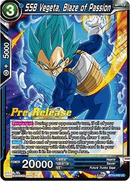 SSB Vegeta, Blaze of Passion - Rise of the Unison Warrior Pre-Release