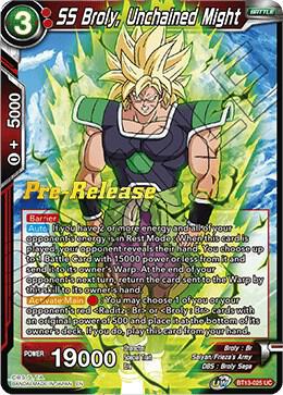 SS Broly, Unchained Might - Supreme Rivalry Pre-Release
