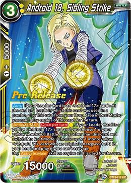 Android 18, Sibling Strike - Supreme Rivalry Pre-Release