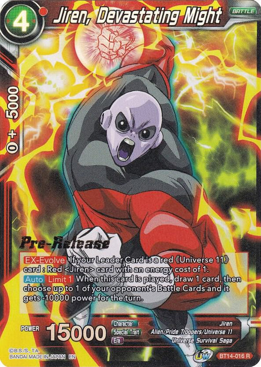 Jiren, Devastating Might - Cross Spirits Pre-Release