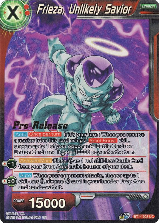 Frieza, Unlikely Savior - Cross Spirits Pre-Release