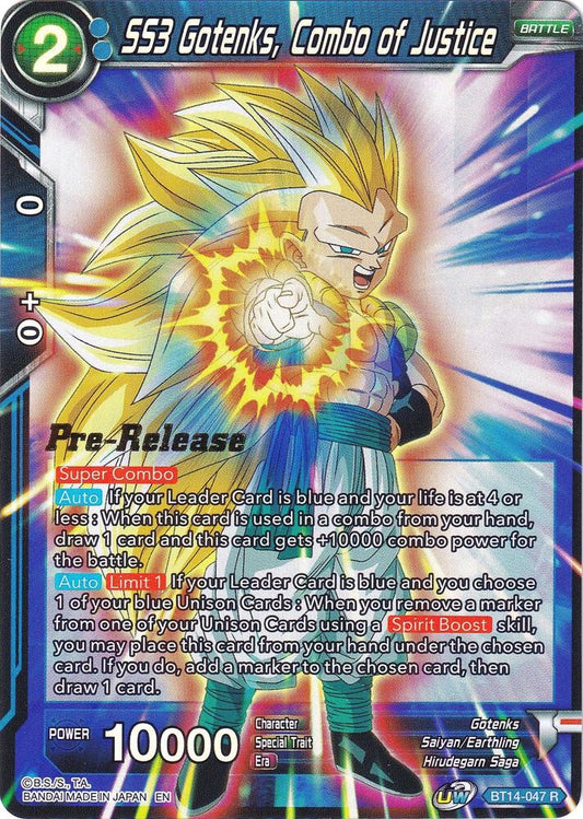 SS3 Gotenks, Combo of Justice - Cross Spirits Pre-Release