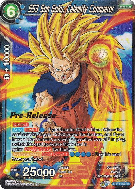 SS3 Son Goku, Calamity Conqueror - Cross Spirits Pre-Release