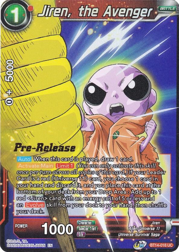 Jiren, the Avenger - Cross Spirits Pre-Release