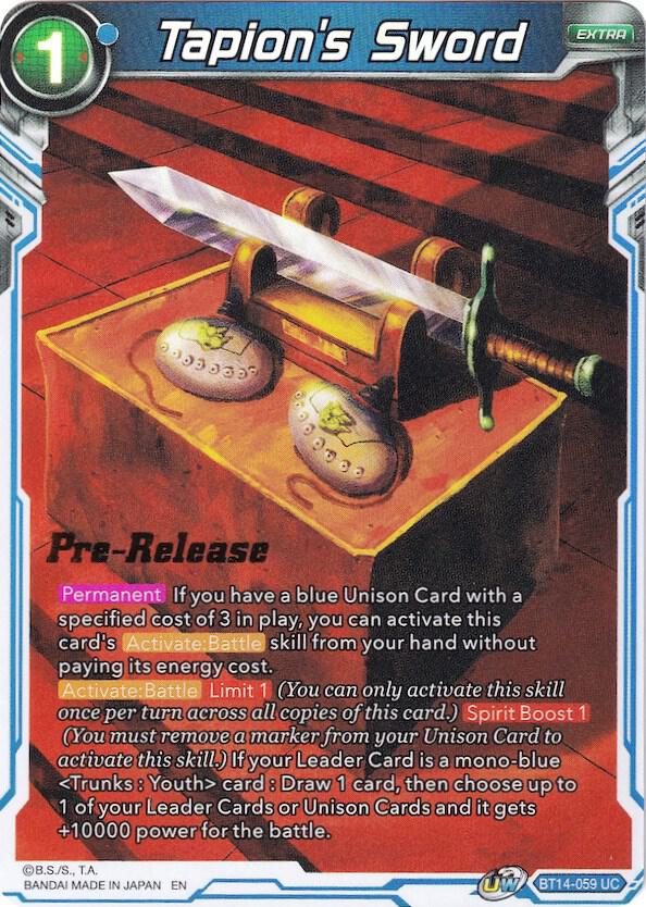 Tapion's Sword - Cross Spirits Pre-Release