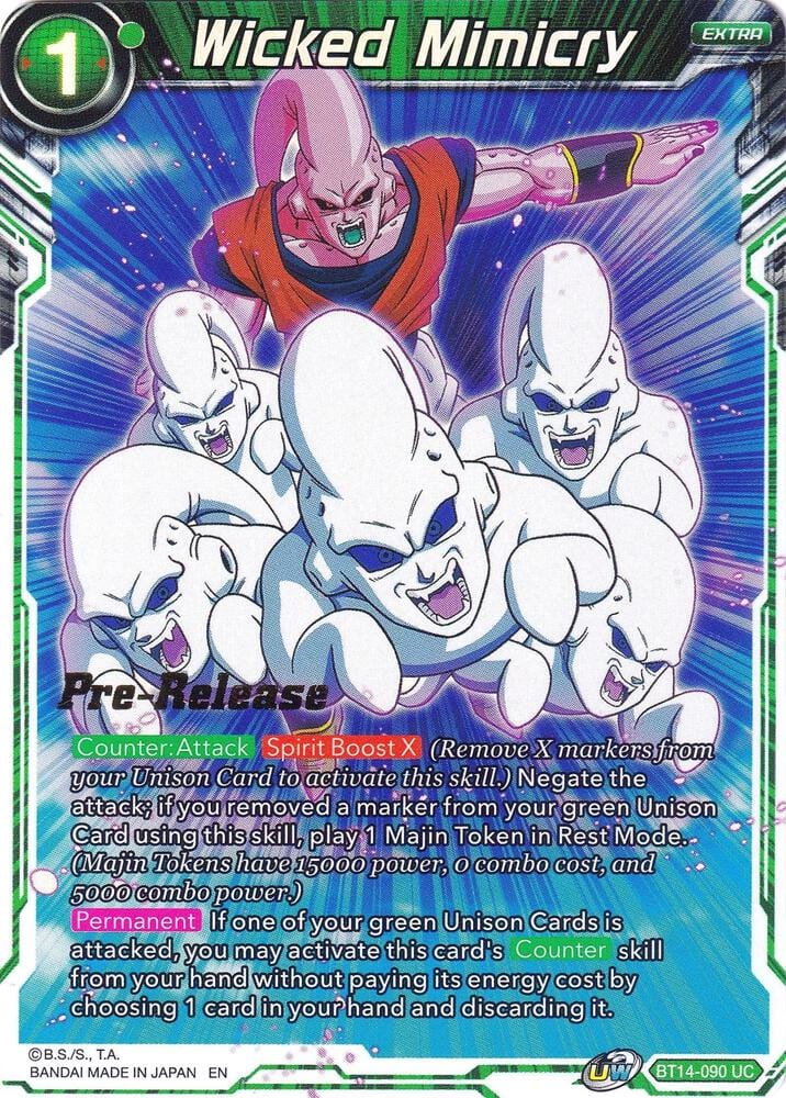Wicked Mimicry - Cross Spirits Pre-Release Cards (DBS-B14PRE)