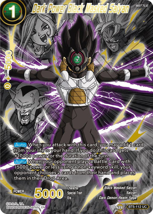 Dark Power Black Masked Saiyan (Alternate Art)