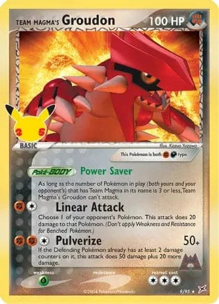 Team Magma's Groudon 9/95