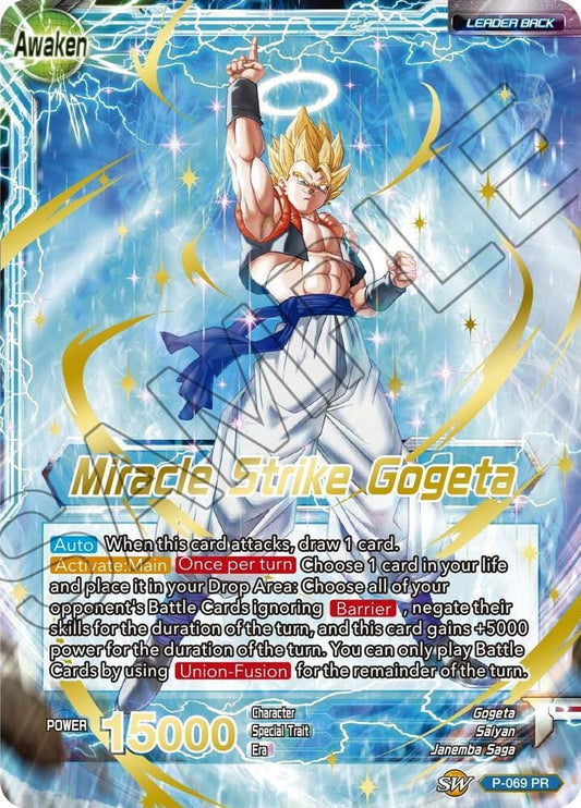 Son Goku & Vegeta // Miracle Strike Gogeta (Gold Stamped)