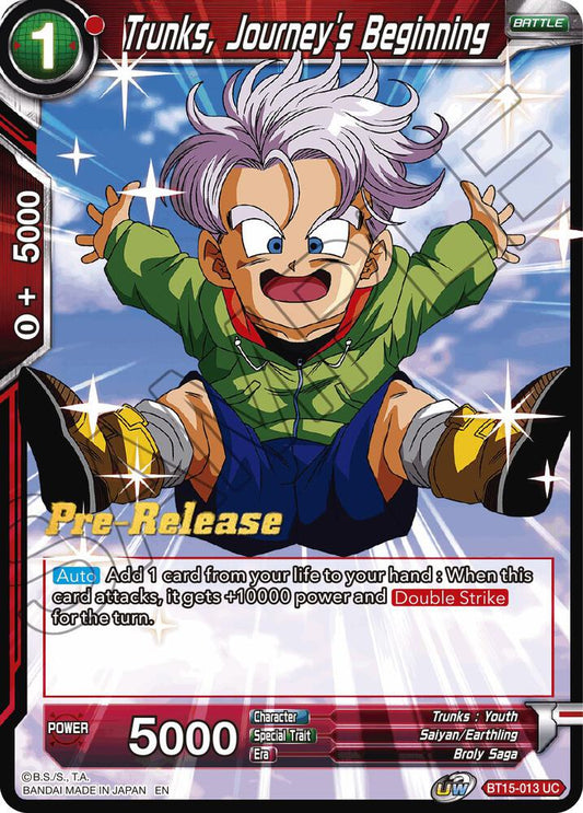 Trunks, Journey's Beginning - Saiyan Showdown Pre-Release