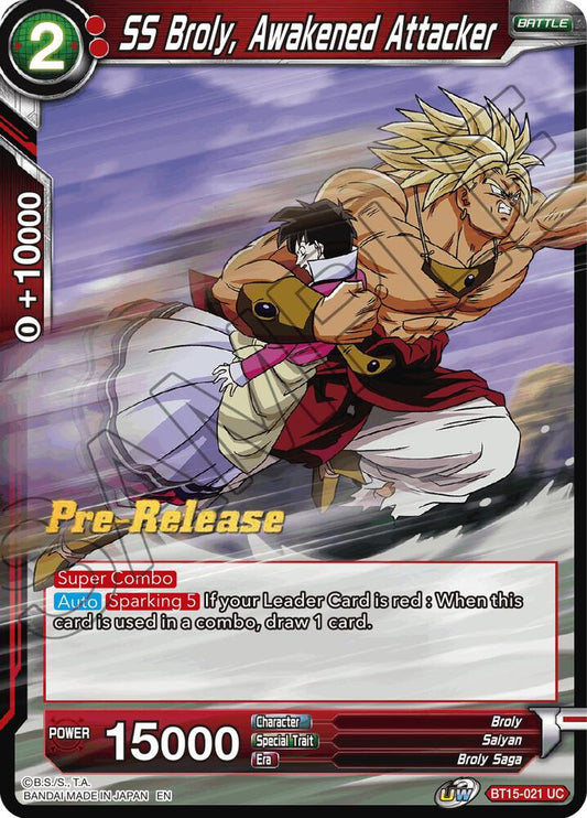 SS Broly, Awakened Attacker - Saiyan Showdown Pre-Release
