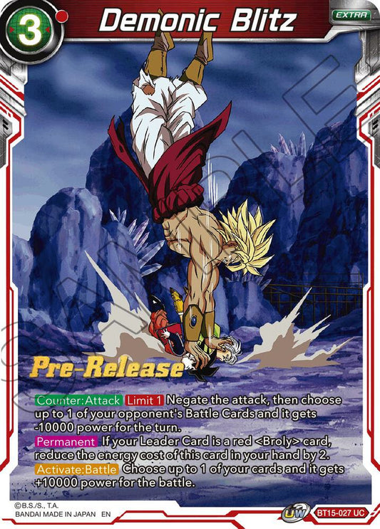 Demonic Blitz - Saiyan Showdown Pre-Release