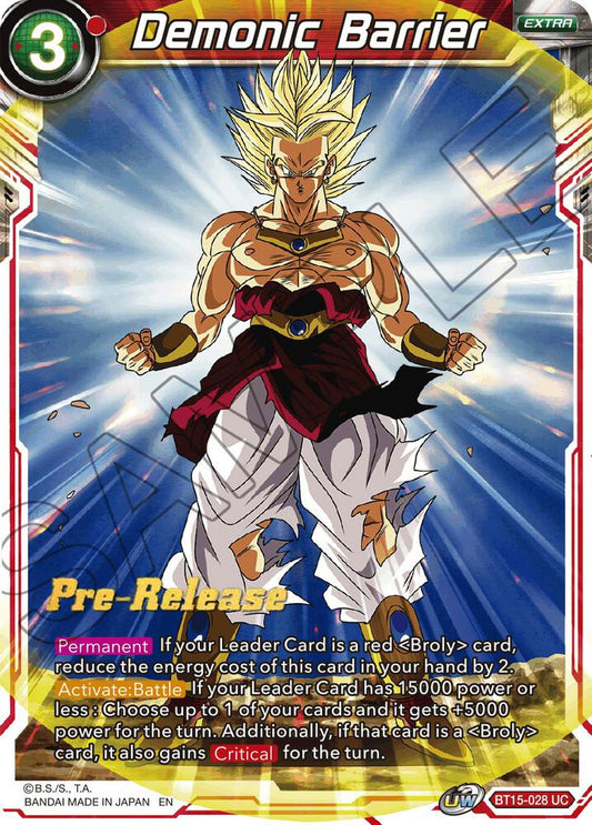Demonic Barrier - Saiyan Showdown Pre-Release