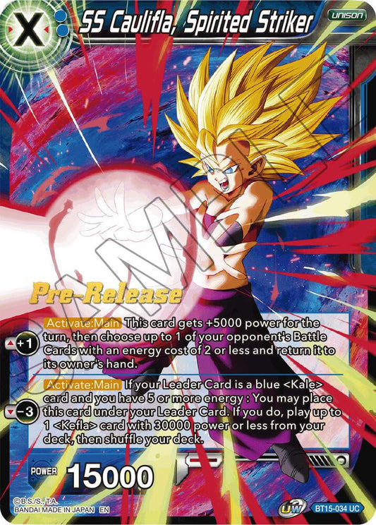 SS Caulifla, Spirited Striker - Saiyan Showdown Pre-Release