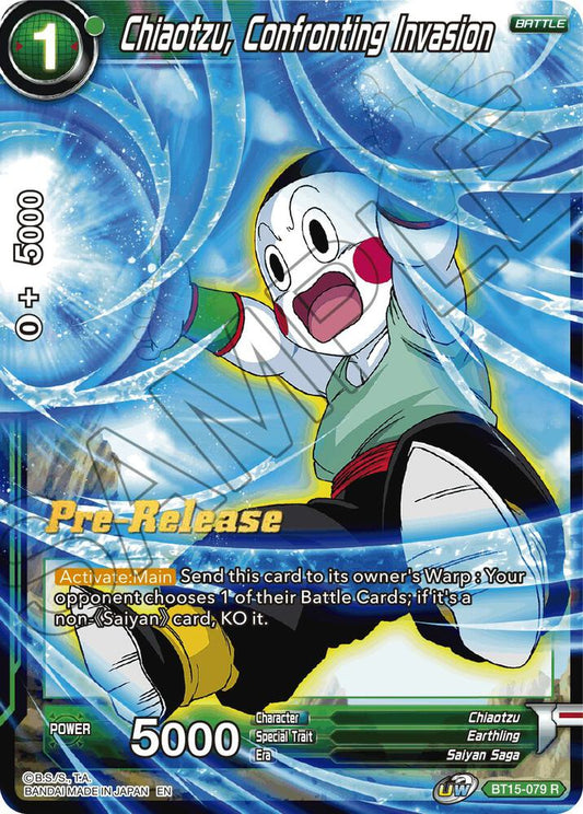 Chiaotzu, Confronting Invasion - Saiyan Showdown Pre-Release