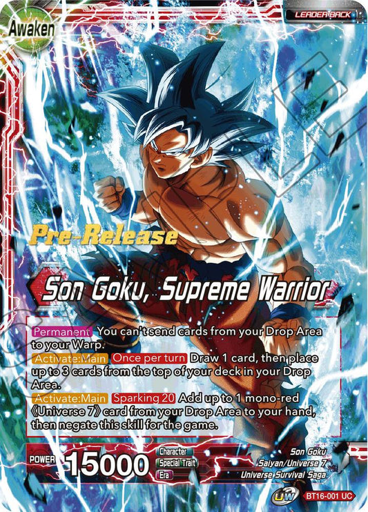 Son Goku // Son Goku, Supreme Warrior BT16-001
