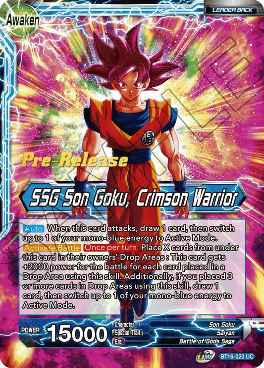 Son Goku // SSG Son Goku, Crimson Warrior BT16-020