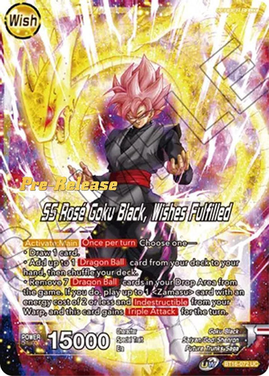 SS Rose Goku Black, Wishes Fulfilled BT16-072