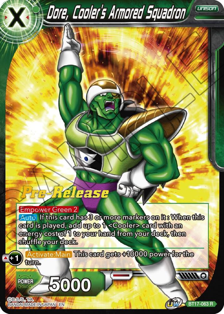 Dore, Cooler's Armored Squadron - Ultimate Squad Pre-Release