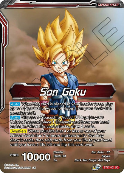 Son Goku // Son Goku, Pan, and Trunks, Space Adventurers BT17-001