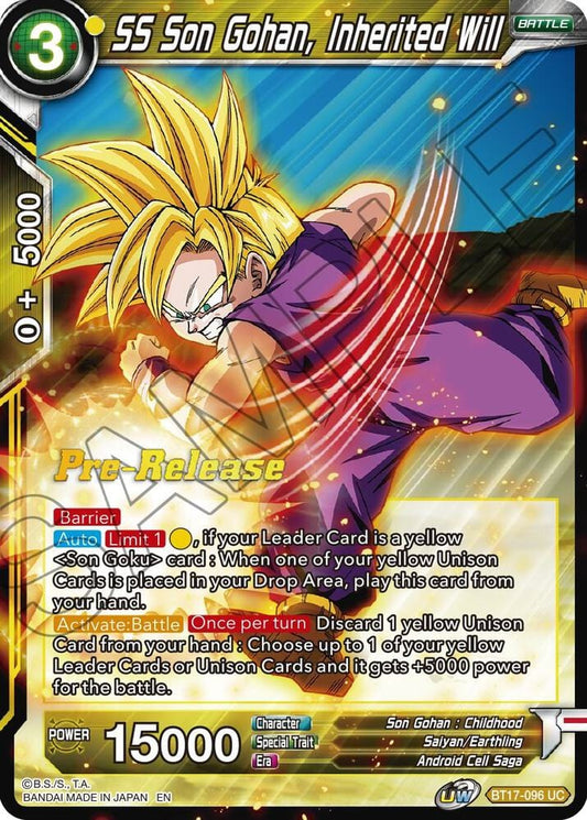 SS Son Gohan, Inherited Will - Ultimate Squad Pre-Release