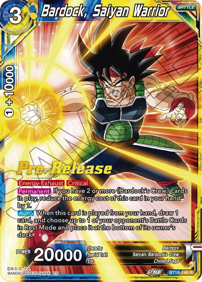 Bardock, Saiyan Warrior - Dawn of the Z-Legends Pre-Release
