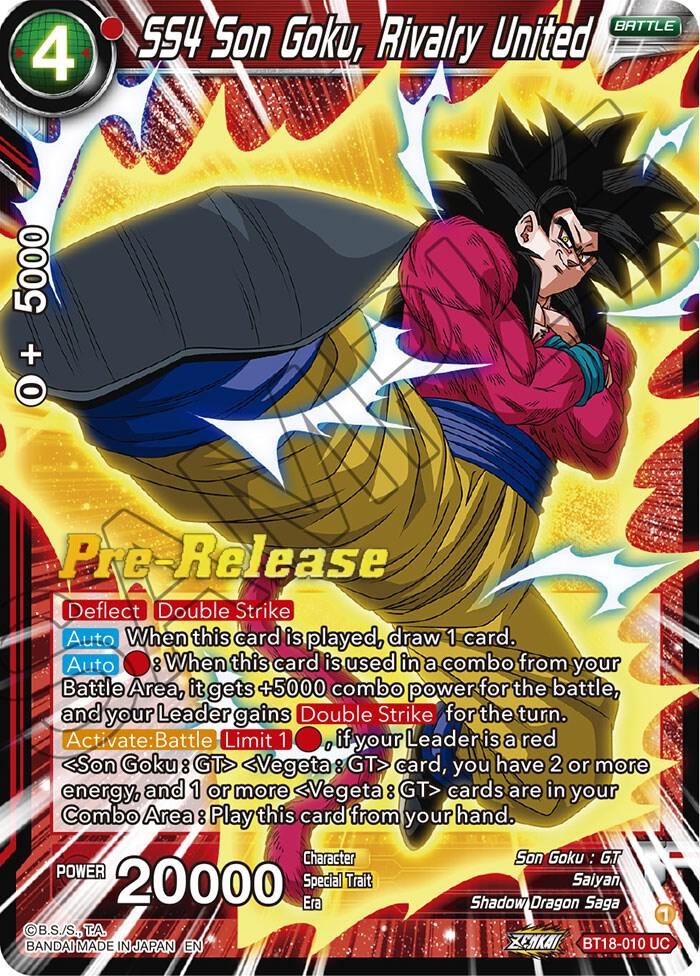 SS4 Son Goku, Rivalry United - Dawn of the Z-Legends Pre-Release