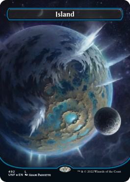 Island (492) (Borderless) (Galaxy Foil) L492