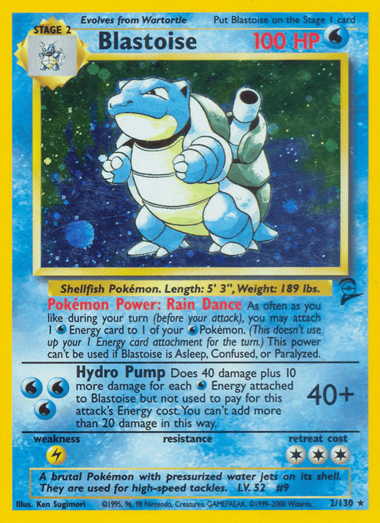 Blastoise 2/130 - Base Set 2 (BS2)