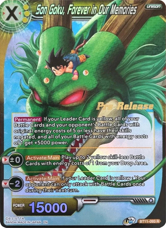 Son Goku, Forever in Our Memories - Vermilion Bloodline Pre-Release