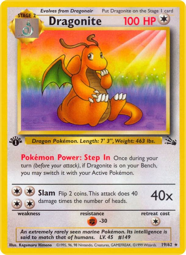 Dragonite 19/62 - Fossil (FO)